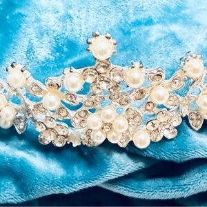 Bridal Pearl and Crystal Tiara